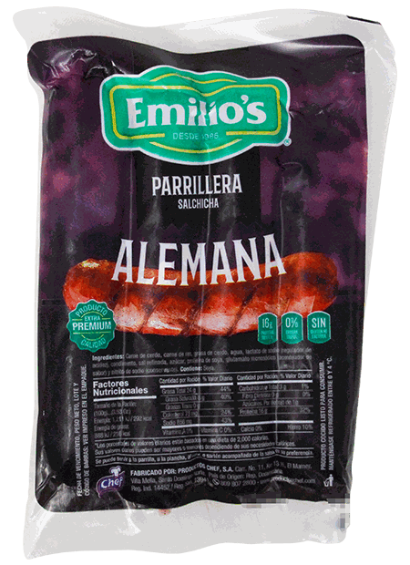 EMILIOS SALCHICHA ALEMANA 4/1