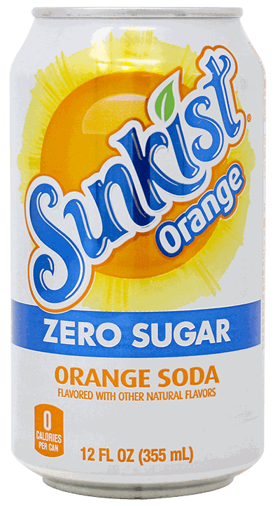 SUNKIST ORANGE ZERO SUGAR 12OZ