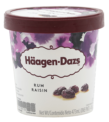 Haagen Dazs Rum Raisin16 OZ