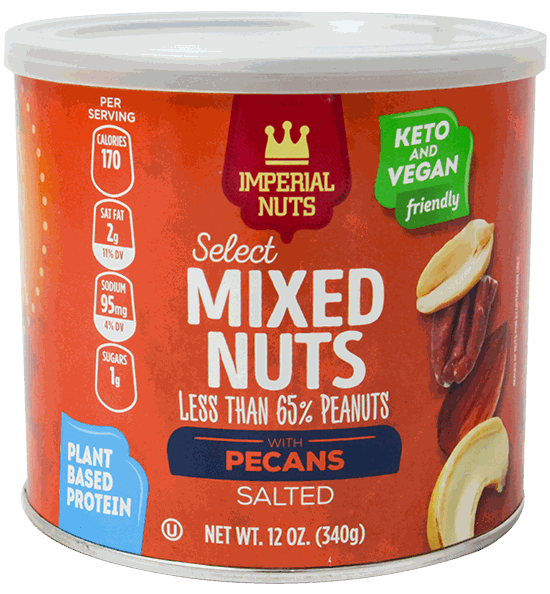 IMPERIAL MIXED NUTS W/PECAN 12 OZ
