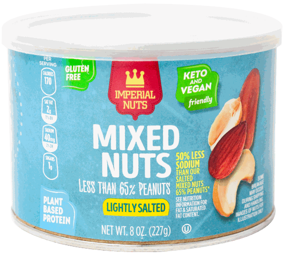 IMPERIAL MIXED NUTS LOW SALT 8 OZ
