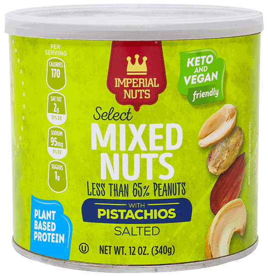 IMPERIAL MIXED NUTS W/PISTACHIO 12 OZ