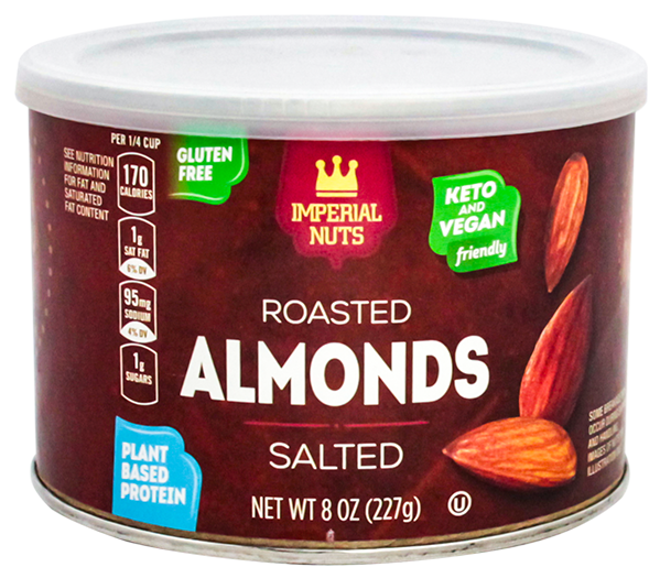 Imperial Almonds Rst Salt8 OZ