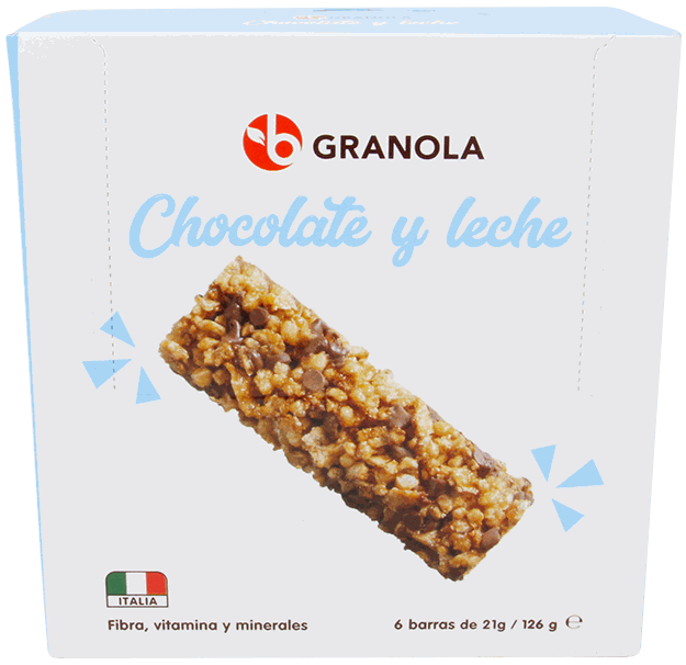 BRAVO BARRA GRANOLA CHO/LECHE 126GR