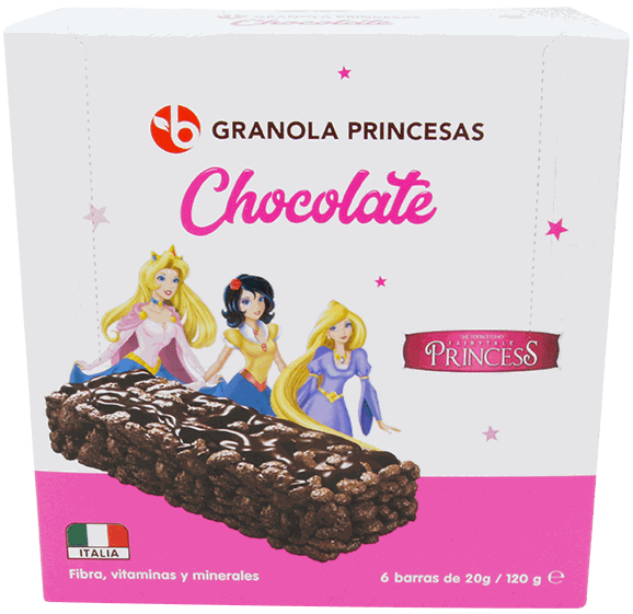 BRAVO BARRA GRANOLA CHO/PRINCESAS 120GR