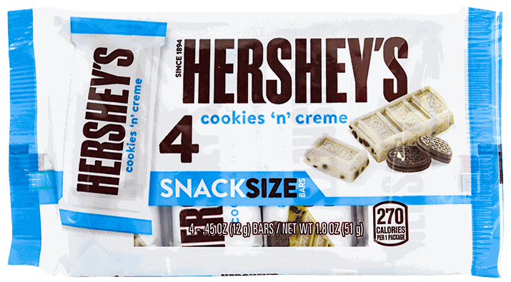 HERSHEYS COOKIES AND CREME 4 PACK/3.6 OZ