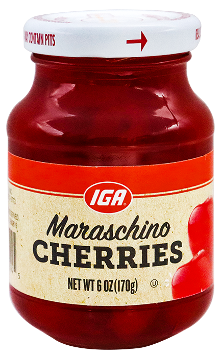 Iga Red Maraschino Cherry6 OZ