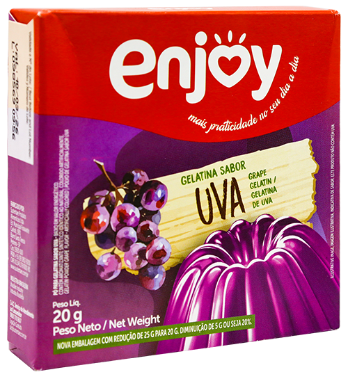 ENJOY GELATINA UVA 20 GR