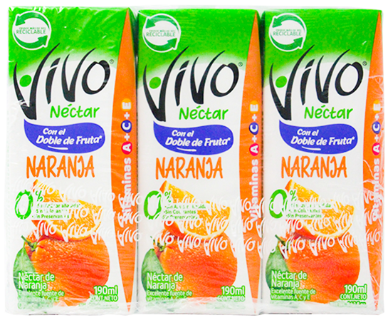 Vivo Jugo Nectar C/ Stevia Naran570 ML
