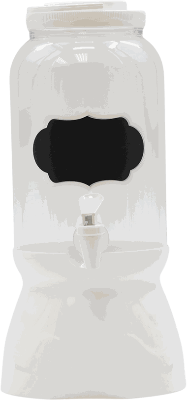BEBEDERO PLASTICO C/ASA BASE BLANCO 3600 ML