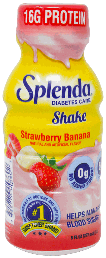 SPLENDA SHAKE FRESA BANANA 8 OZ