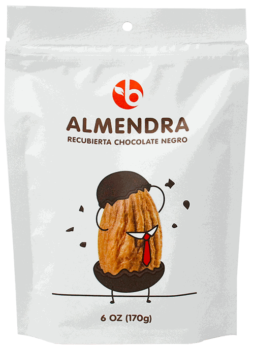 BRAVO ALMENDRAS CUBIERTAS CHOCOLATE NEGRO 6 OZ