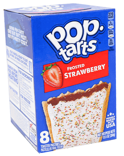 KELLOGGS POP TARTS STRAWBERRY 14.7 OZ