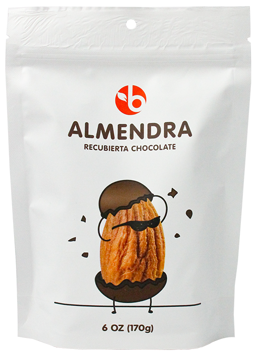 BRAVO ALMENDRAS CUBIERTAS CHOCOLATE 6 OZ