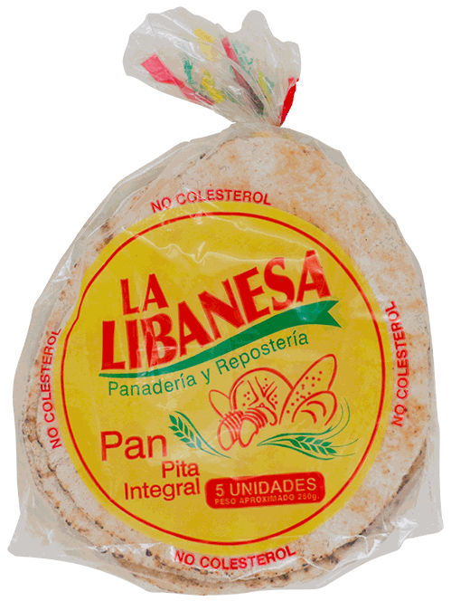 LA LIBANESA PAN PITA INTEGRAL 5/1