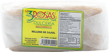 Las 3 Rosas Dulce Leche Cajuil8 OZ