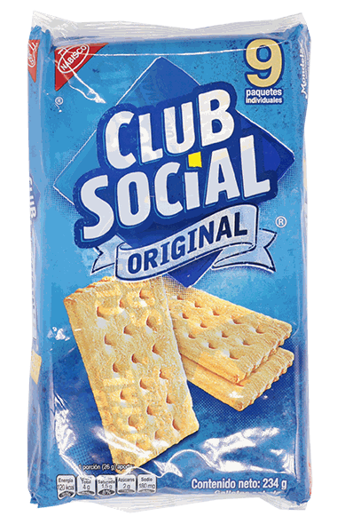 CLUB SOCIAL GALLETA SALADA ORIGINAL 234 GR