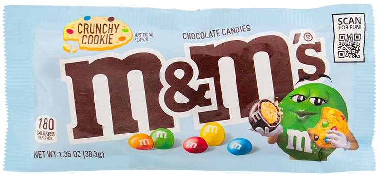 M&M CRUNCHY COOKIES 1.35OZ 24CT