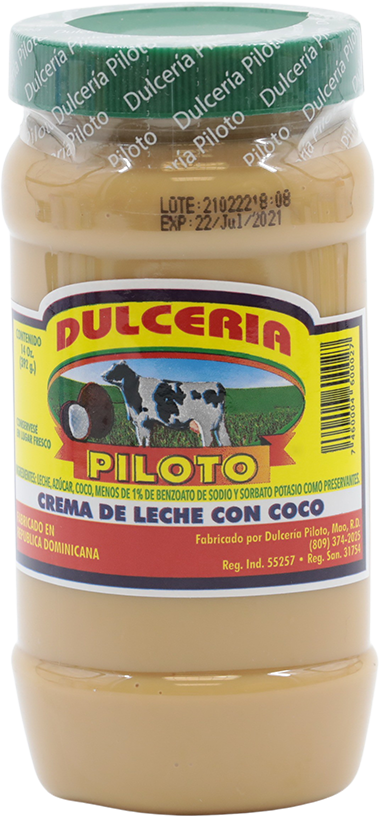 PILOTO CREMA LECHE COCO 14 OZ