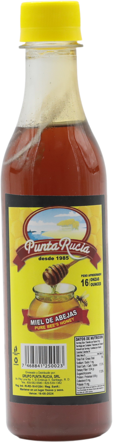 Punta Rucia Miel Abeja Plastico16 OZ
