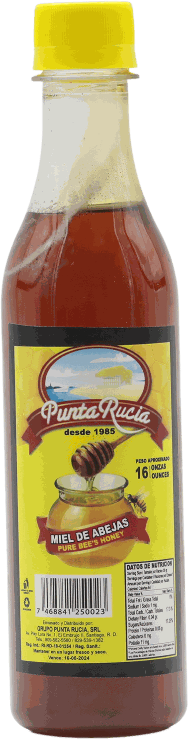 PUNTA RUCIA MIEL ABEJA PLASTICO 16 OZ