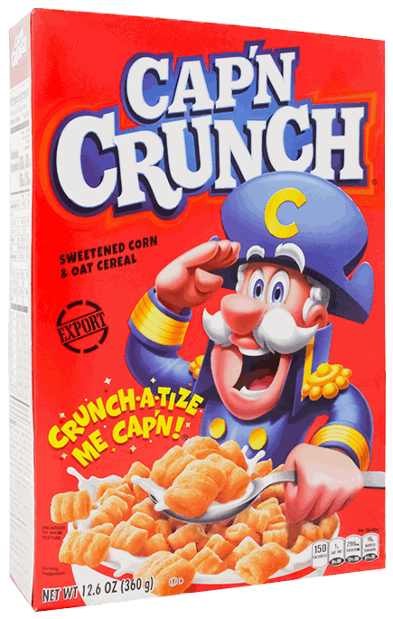 QUAKER CEREAL CAP CRUNCH RED BOX 12.6OZ