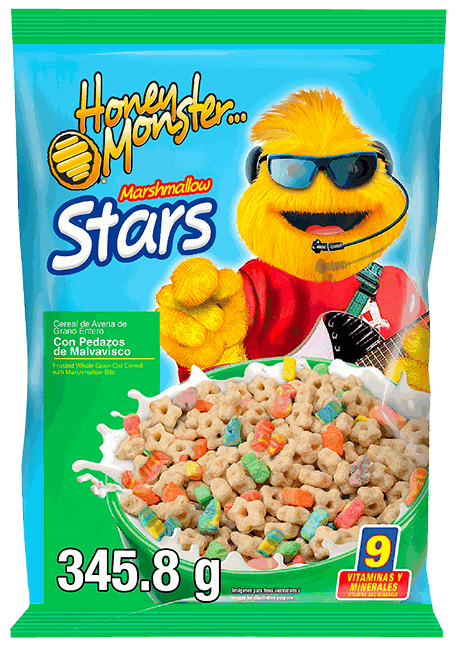 QUAKER CEREAL MARSHMALLOW STAR BAG. 13.3 OZ