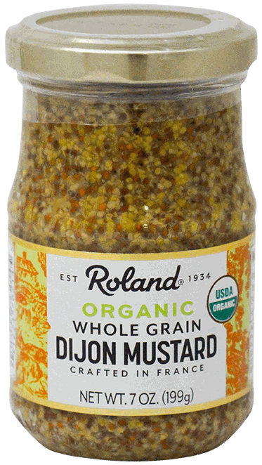 ROLAND DIJON MUSTARD ORGANI GRAINED 7 OZ