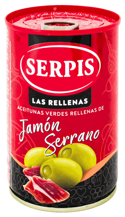 SERPIS ACEITUNAS R/JAMON 300 GR