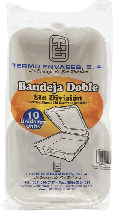 TERMO ENVASES BANDEJA S/DIVISION 10/1