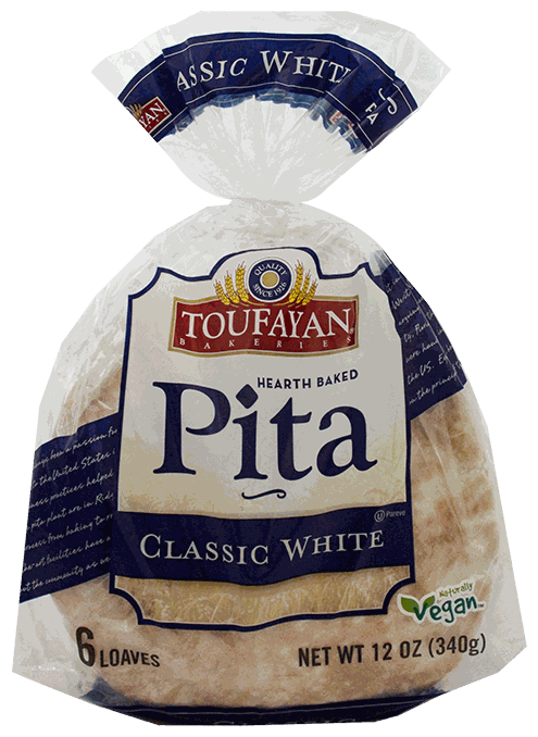 TOUFAYAN PITA WHITE 6 UN 12 OZ