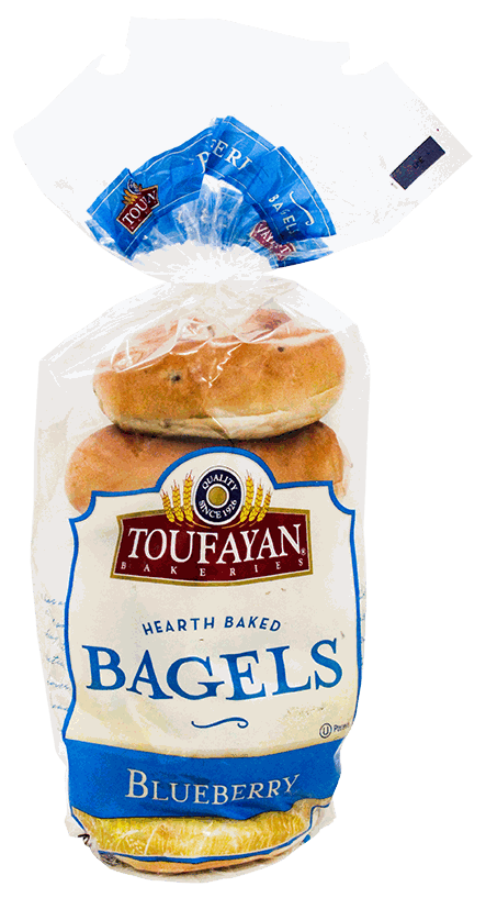 TOUFAYAN BAGEL BLUEBERRY 6 UN 20 OZ