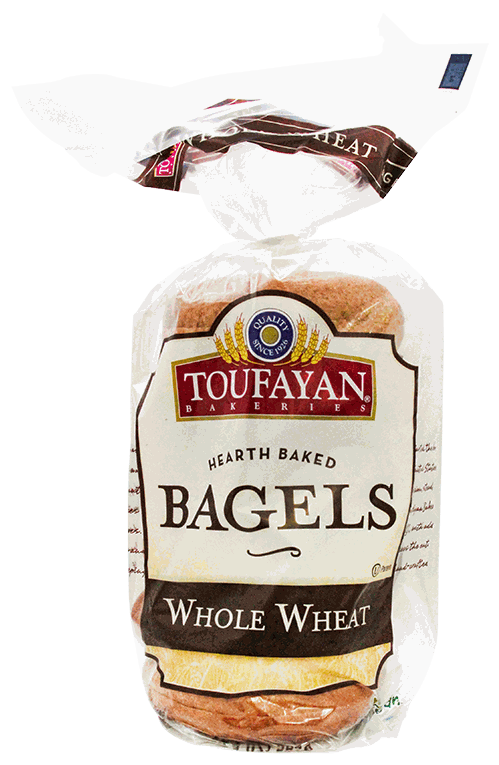 TOUFAYAN BAGEL WHEAT 6 UN 20 OZ