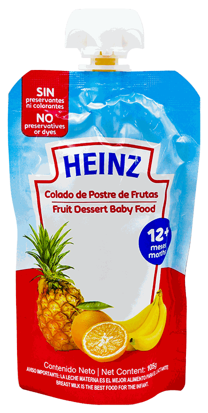 HEINZ COMPOTA POSTRE DE FRUTAS FLEX 113G