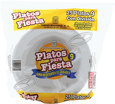 TERMO ENVASES PLATO C/DIVISION 25/1