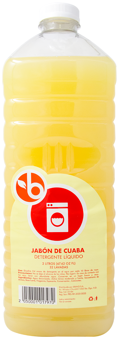 BRAVO JABON CUABA DETERGENTE LIQ 2 LT