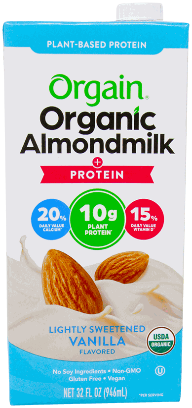 ORGAIN ALMOND MILK LIGHT SWEET VAN 32 OZ