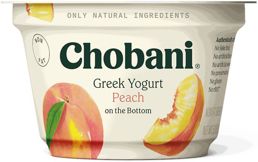 CHOBANI YOGURT GRK NF PEACH 5.3 OZ