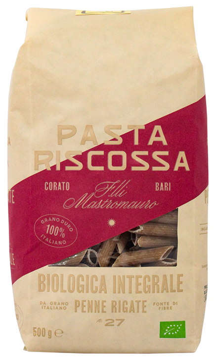 RISCOSSA PENNE RIGATE BIO INT 500 GR