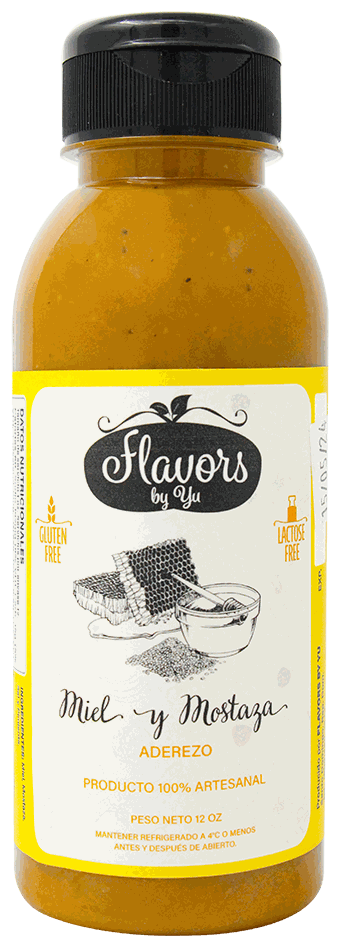FLAVORS ADEREZO MIEL Y MOSTAZA 12 OZ