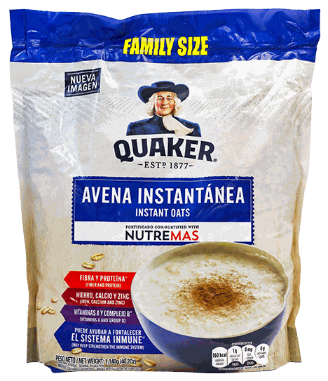 QUAKER AVENA INSTANTANEA 1,140 GR
