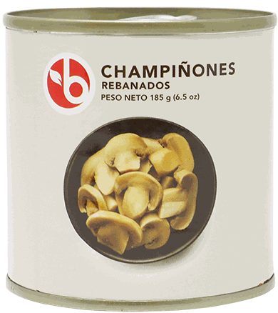 BRAVO HONGOS REBANADOS 185 GR (6.5 OZ)