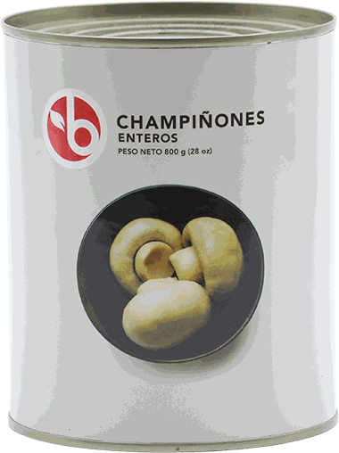 BRAVO HONGOS ENTEROS 800 GR (28 OZ)