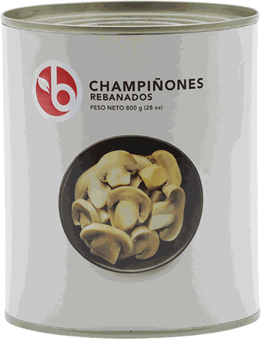 BRAVO HONGOS REBANADOS 800 GR (28 OZ)