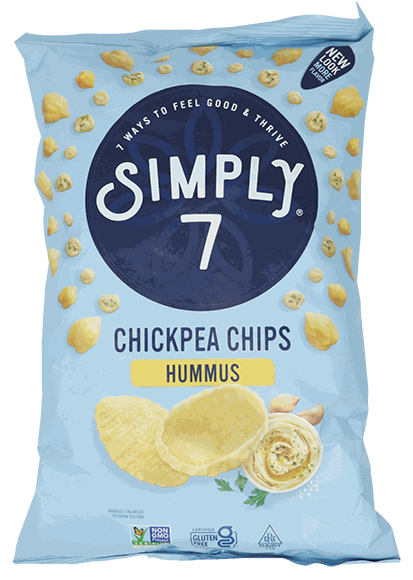 SIMPLY 7 QUINOA CHIPS HUMMUS 3.5 OZ