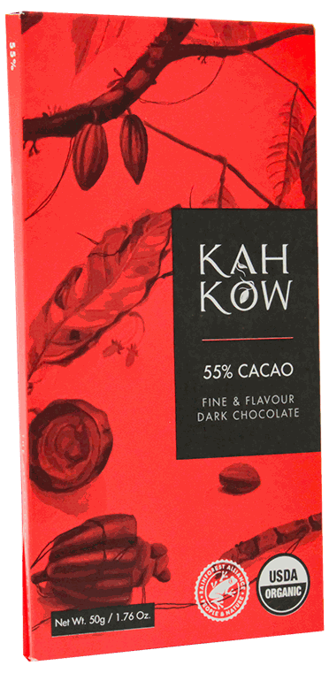 KAH KOW CHOLOCATE ORGANICO 55% 50GR