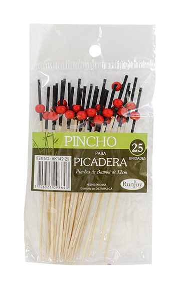 PINCHO BAMBU 12 CM 25PZ AK142-29