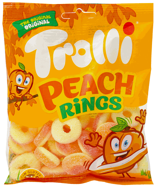 TROLLI CARAMELOS AROS MELOCOT. 100 GR