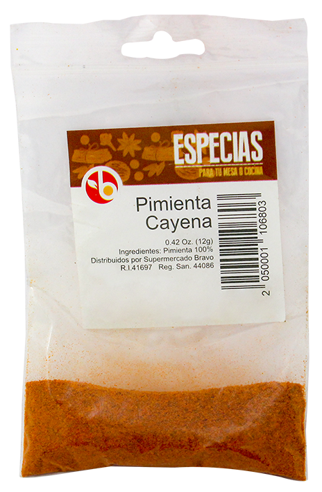 BRAVO PIMIENTA CAYENA 12 GR