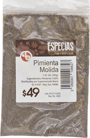 Bravo Pimienta Molida40 GR